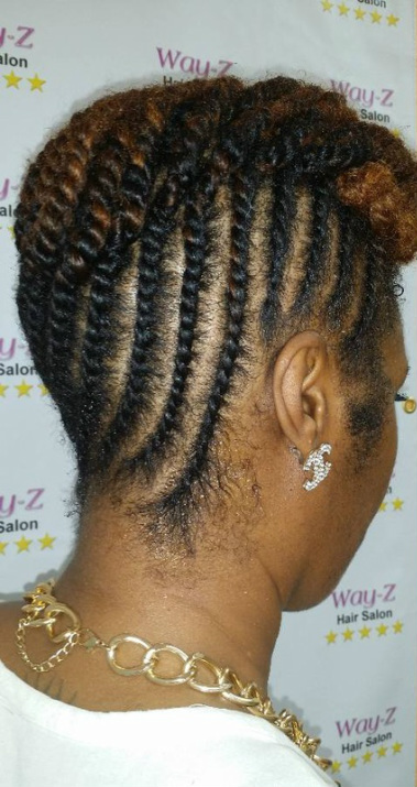 Way Z Hair Salon Flat Twist Hair Style