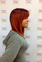 Red Color Hair Style